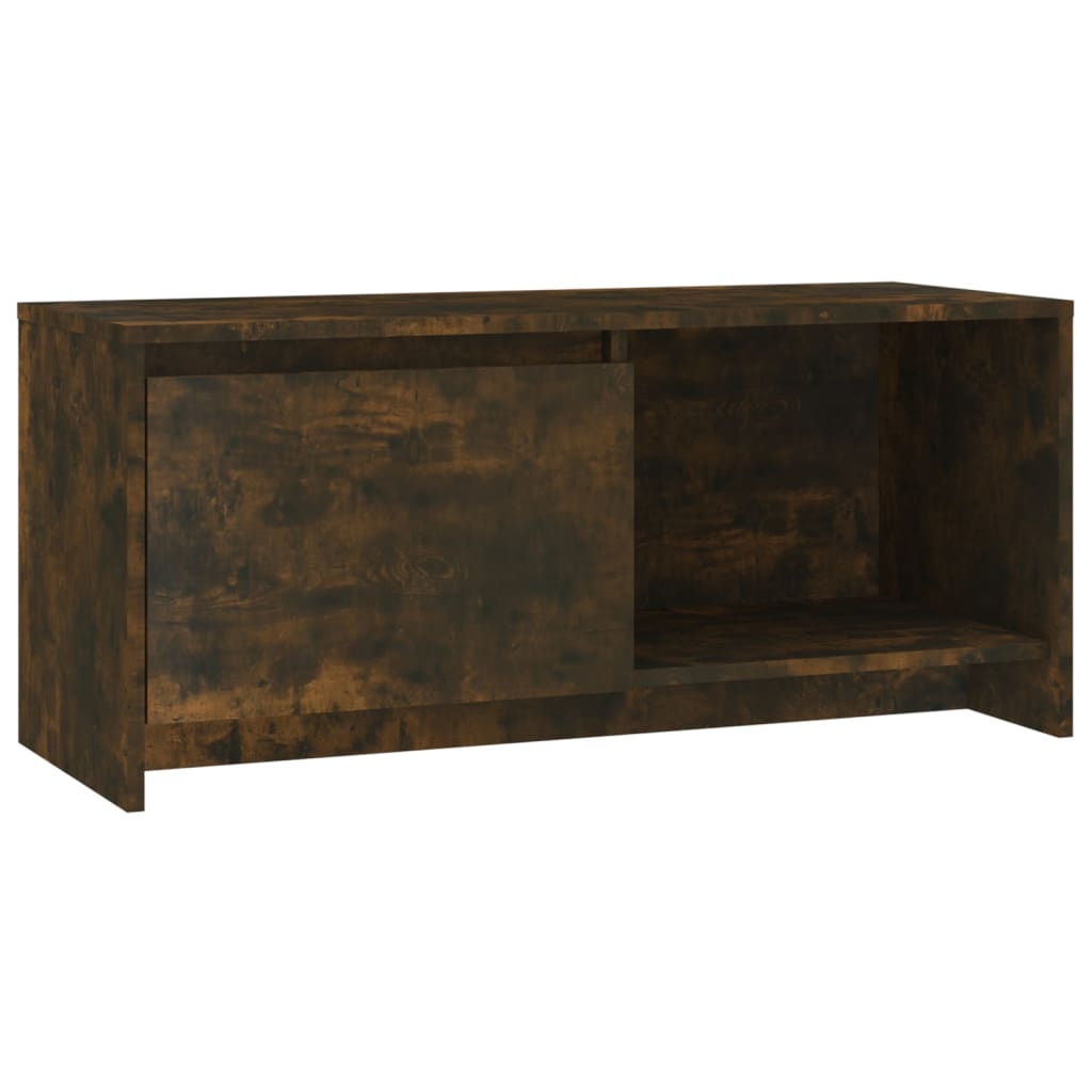 Tv-meubel 90x35x40 cm bewerkt hout eikenkleurig