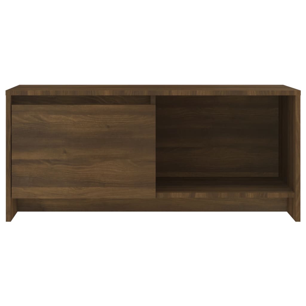 Tv-meubel 90x35x40 cm bewerkt hout eikenkleurig