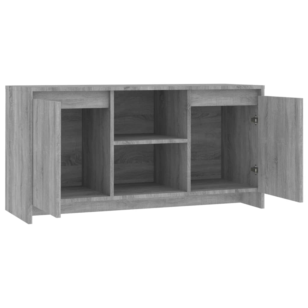 Tv-meubel 102x37,5x52,5 cm bewerkt hout eikenkleurig