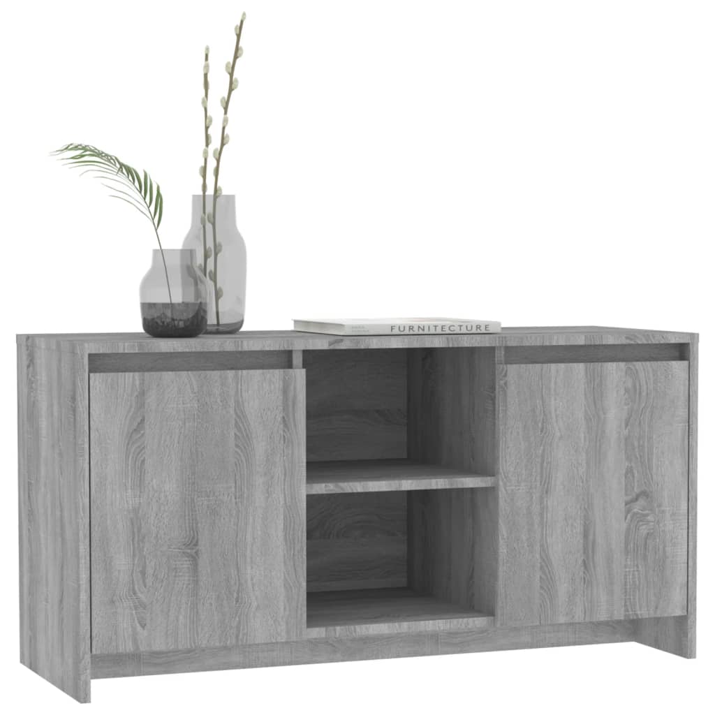 Tv-meubel 102x37,5x52,5 cm bewerkt hout oud houtkleurig