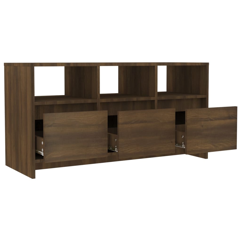 Tv-meubel 102x37,5x52,5 cm bewerkt hout