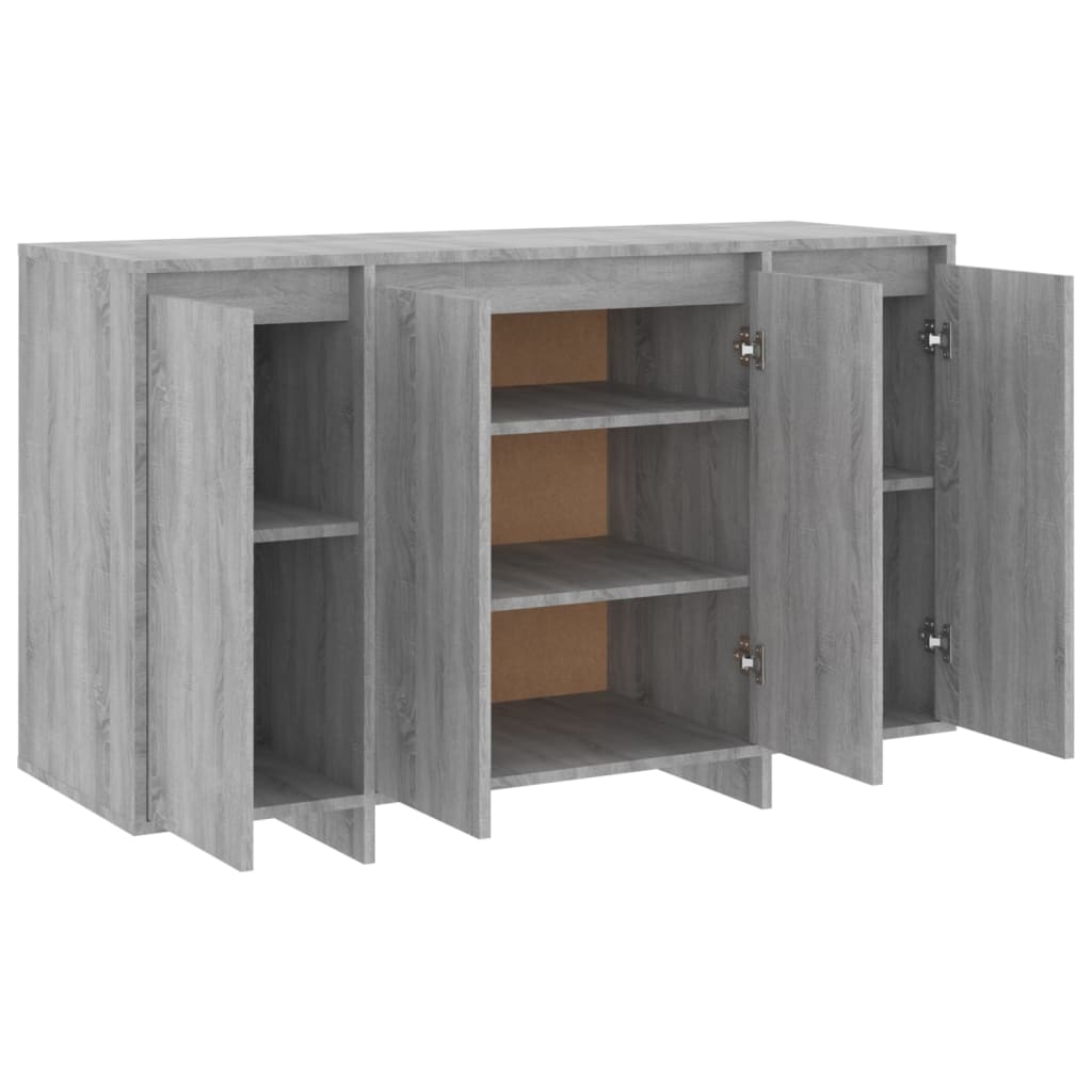 Dressoir 120x41x75 cm bewerkt hout eikenkleurig