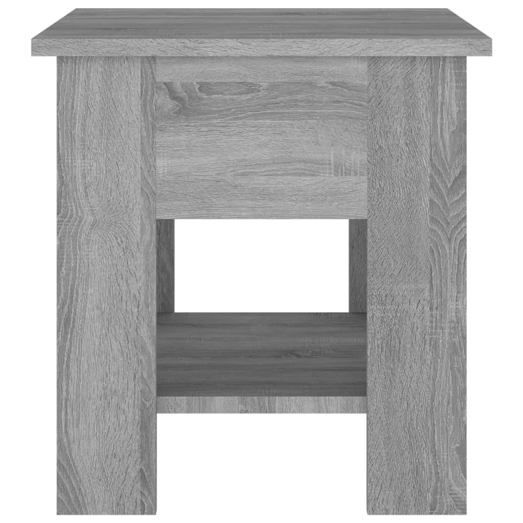 Salontafel 40x40x42 cm bewerkt hout eikenkleurig