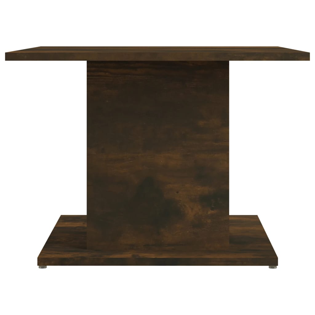 Table basse 55,5x55,5x40 cm en dérivé du bois couleur chêne