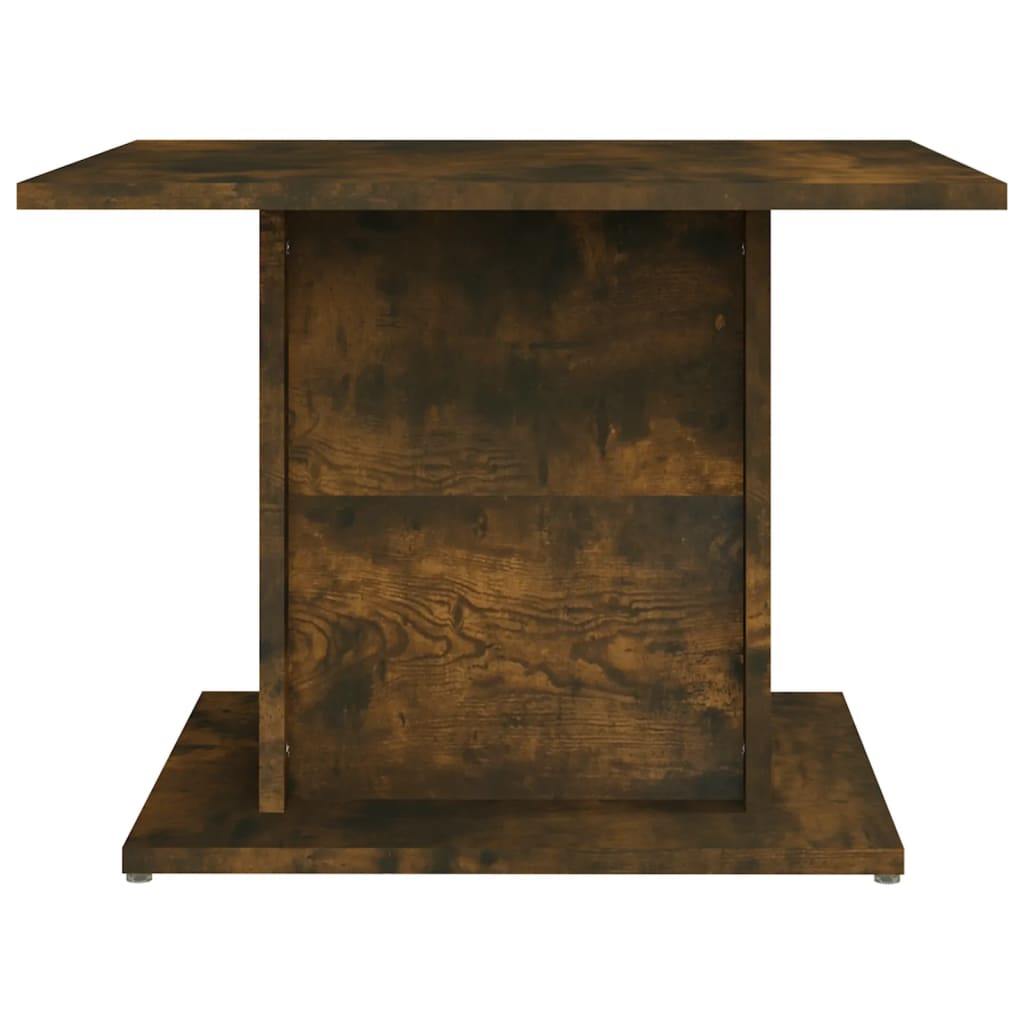 Table basse 55,5x55,5x40 cm en dérivé du bois couleur chêne