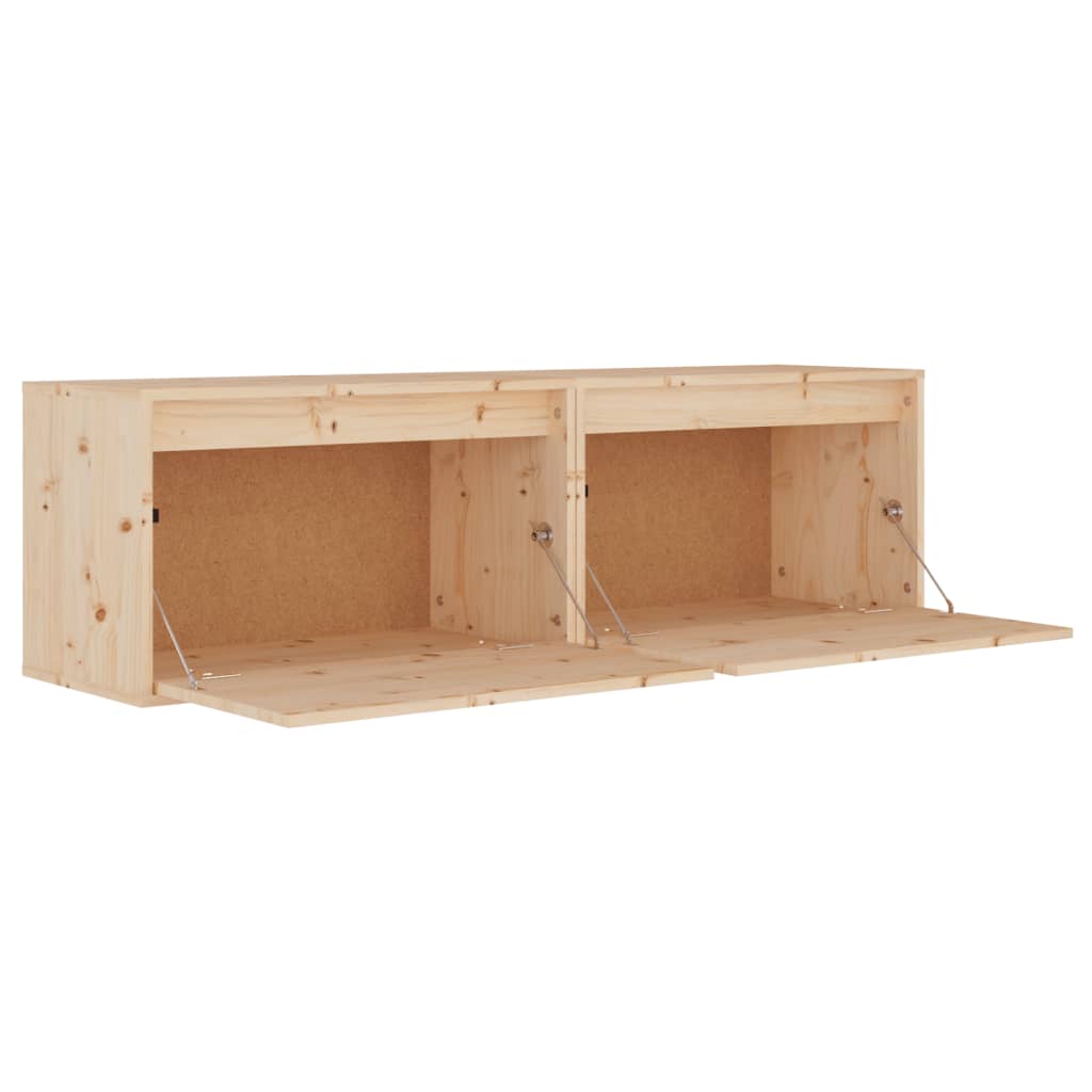 Wandkast 60x30x35 cm massief grenenhout