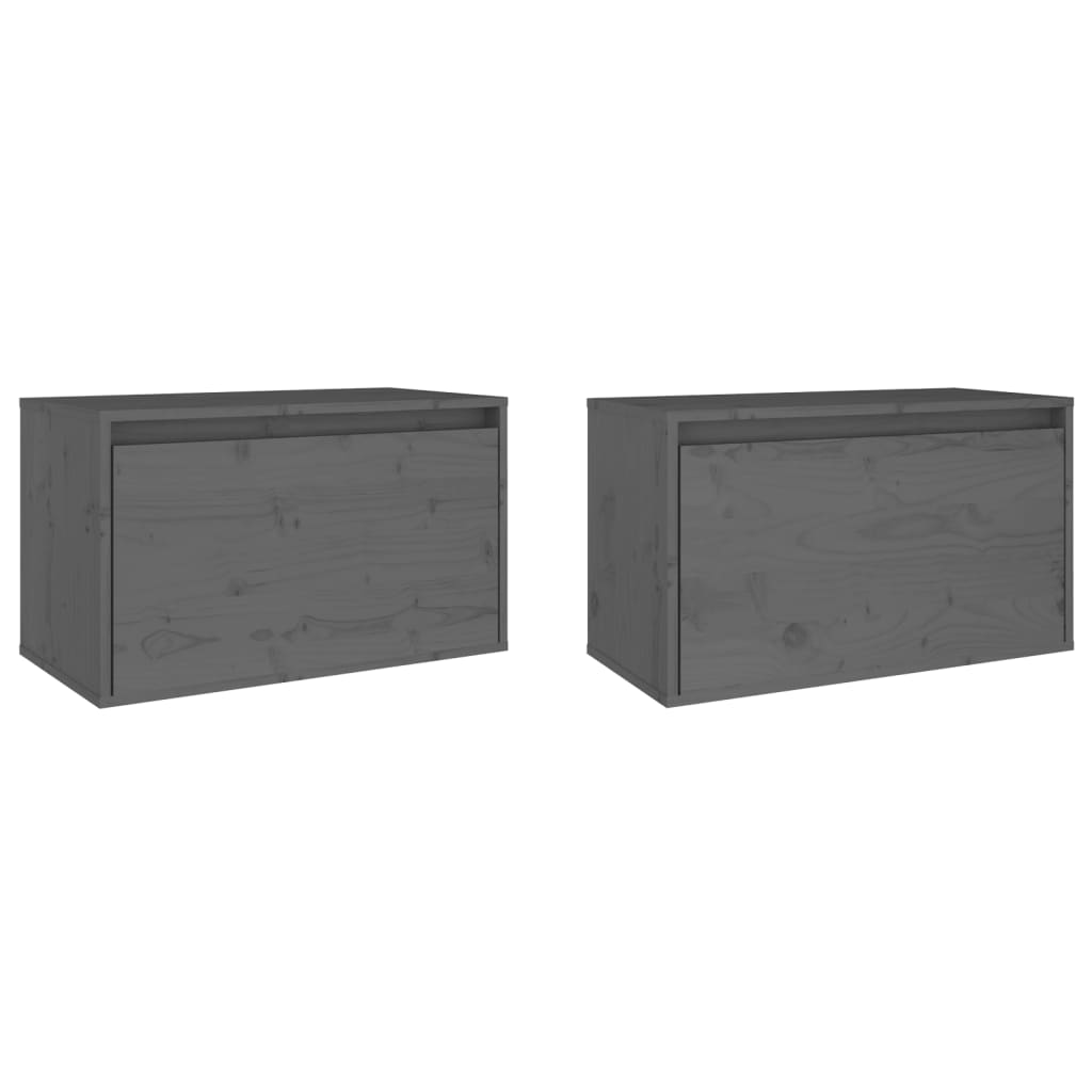 Wandkast 60x30x35 cm massief grenenhout