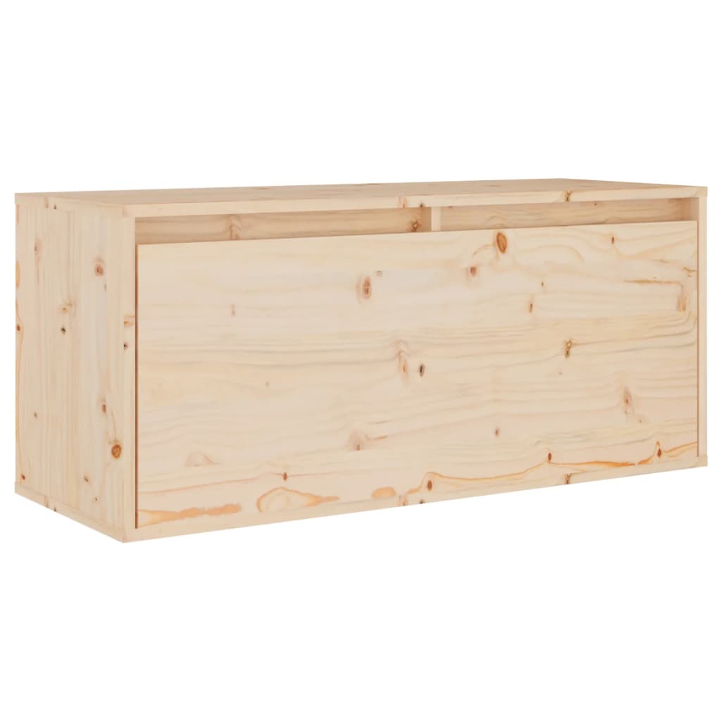 Wandkast 80x30x35 cm massief grenenhout