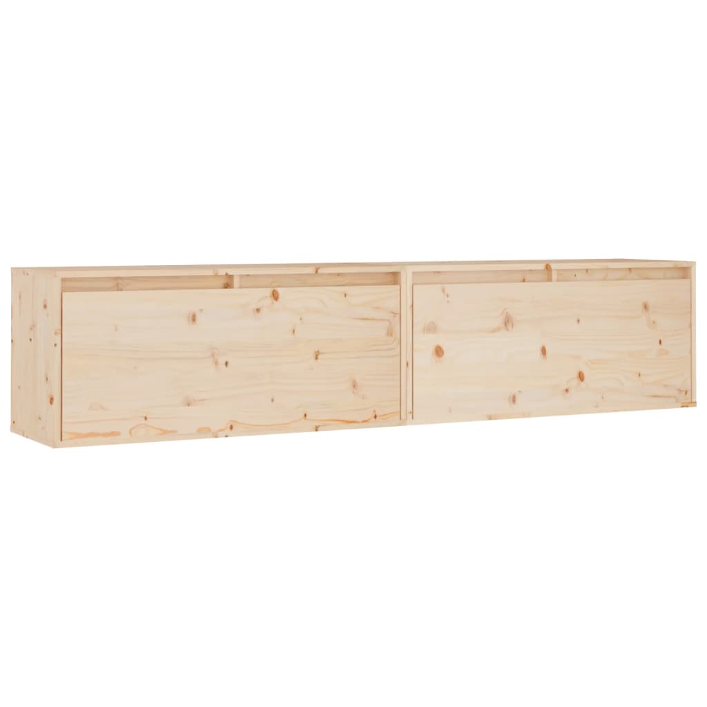 Wandkast 80x30x35 cm massief grenenhout