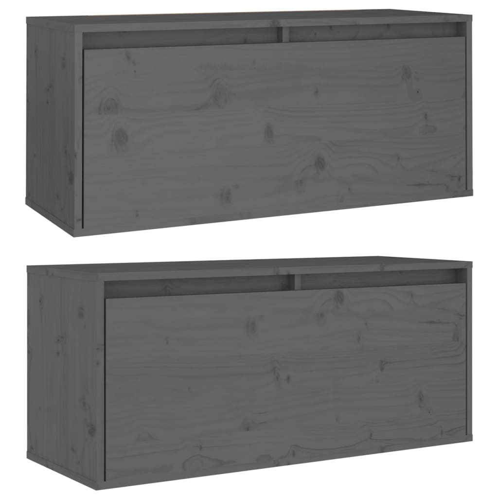 Wandkast 80x30x35 cm massief grenenhout