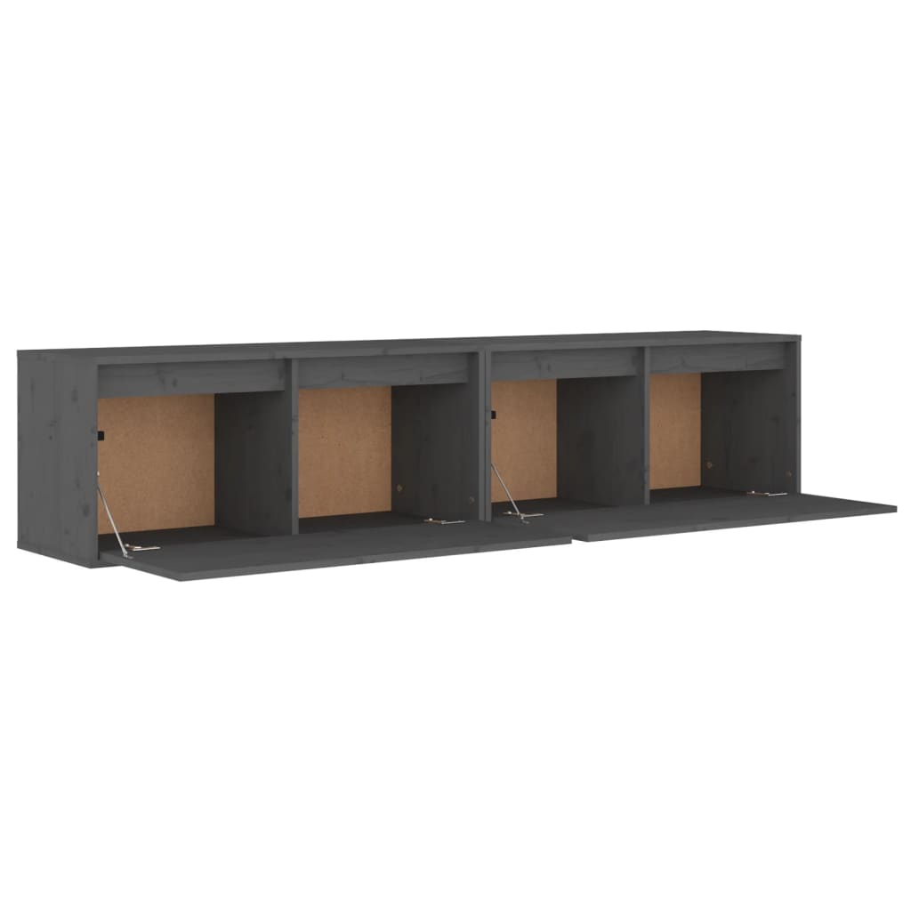 Wandkast 80x30x35 cm massief grenenhout