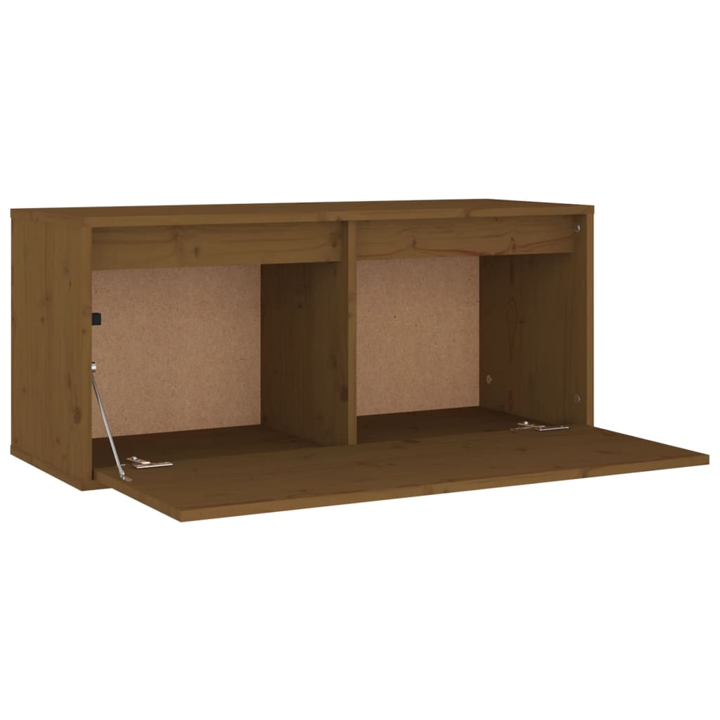 Wandkast 80x30x35 cm massief grenenhout