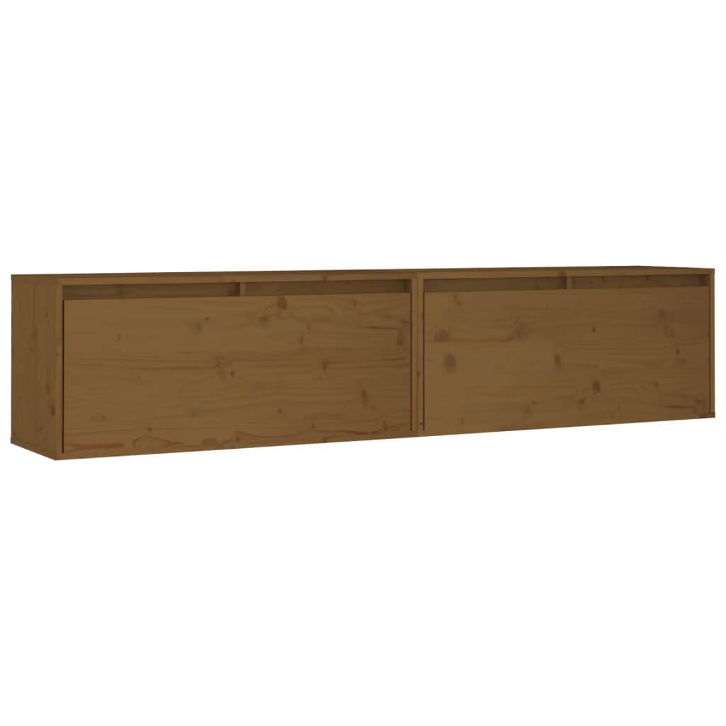 Wandkast 80x30x35 cm massief grenenhout