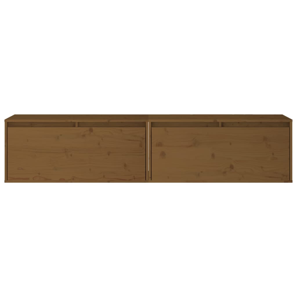 Wandkast 80x30x35 cm massief grenenhout