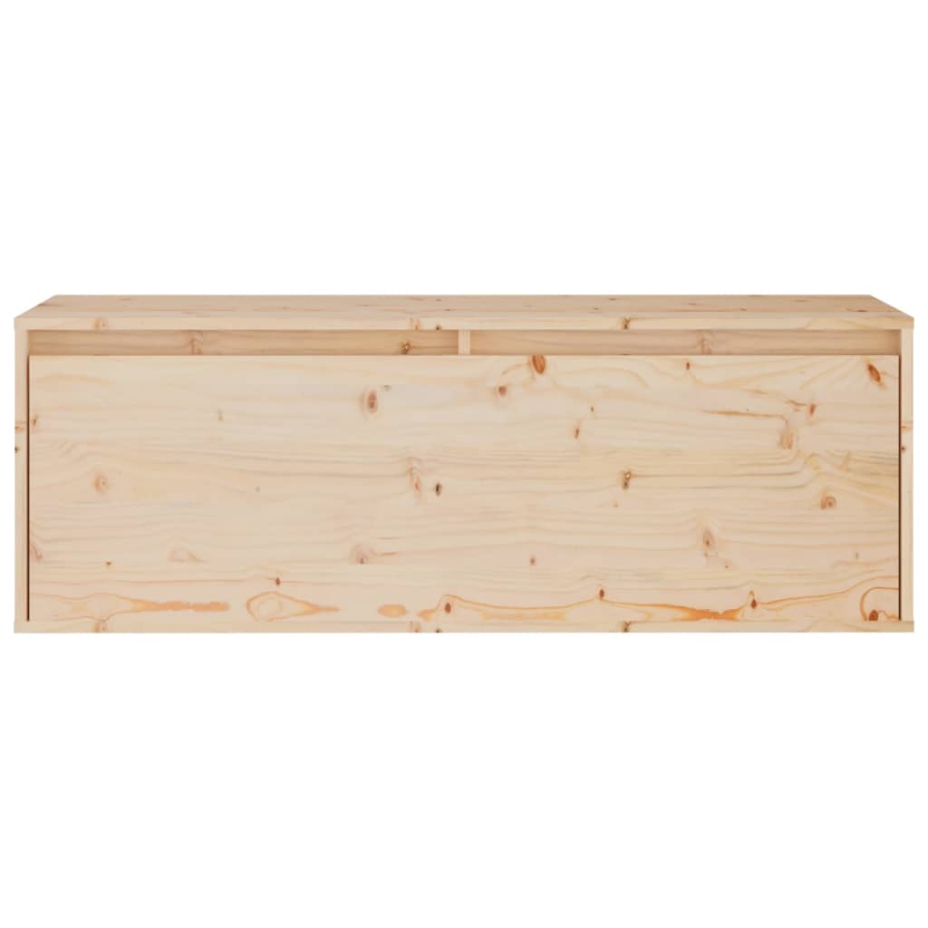 Éléments muraux 2 pcs 100x30x35 cm bois de pin massif