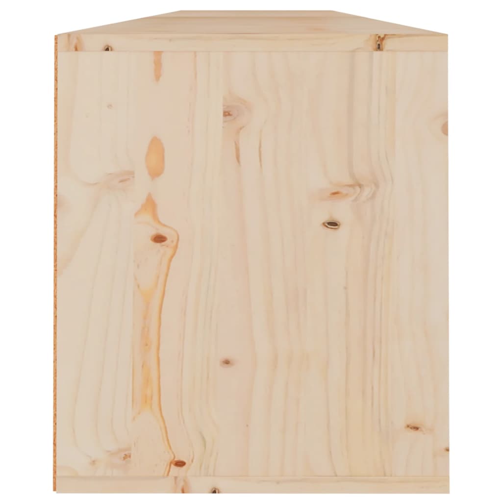 Éléments muraux 2 pcs 100x30x35 cm bois de pin massif