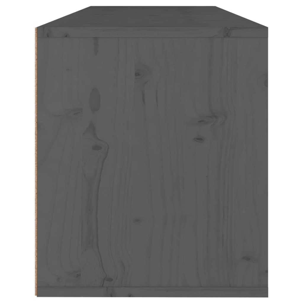 Éléments muraux 2 pcs 100x30x35 cm bois de pin massif