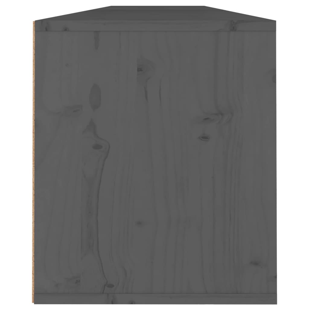 Éléments muraux 2 pcs 100x30x35 cm bois de pin massif