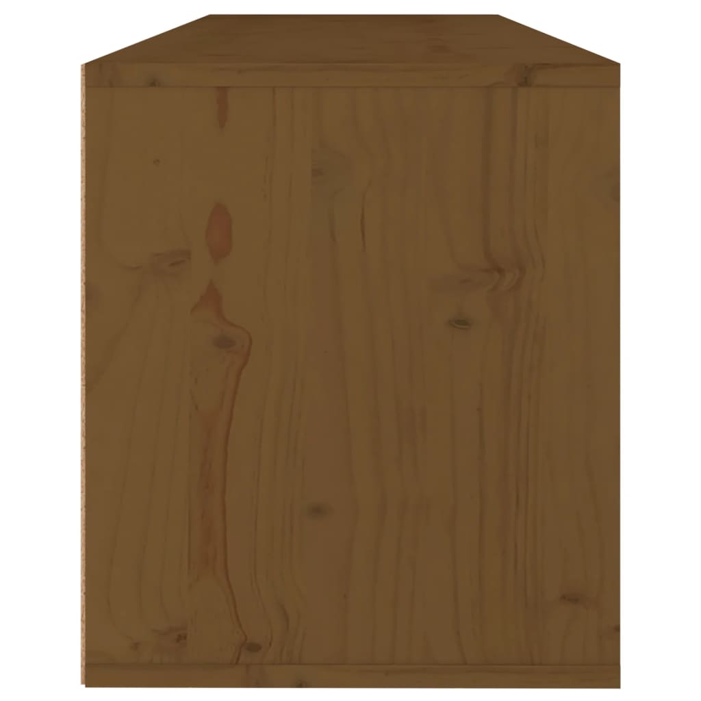 Éléments muraux 2 pcs 100x30x35 cm bois de pin massif