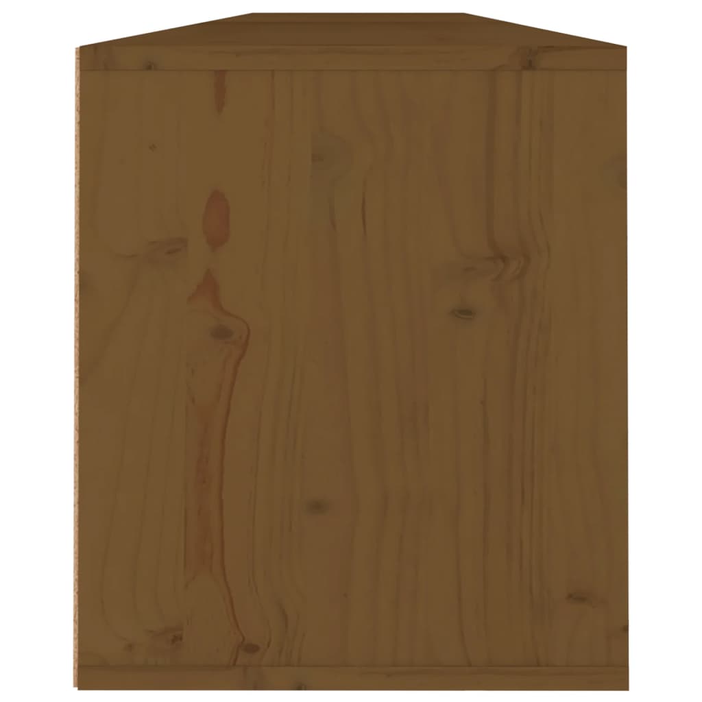 Éléments muraux 2 pcs 100x30x35 cm bois de pin massif