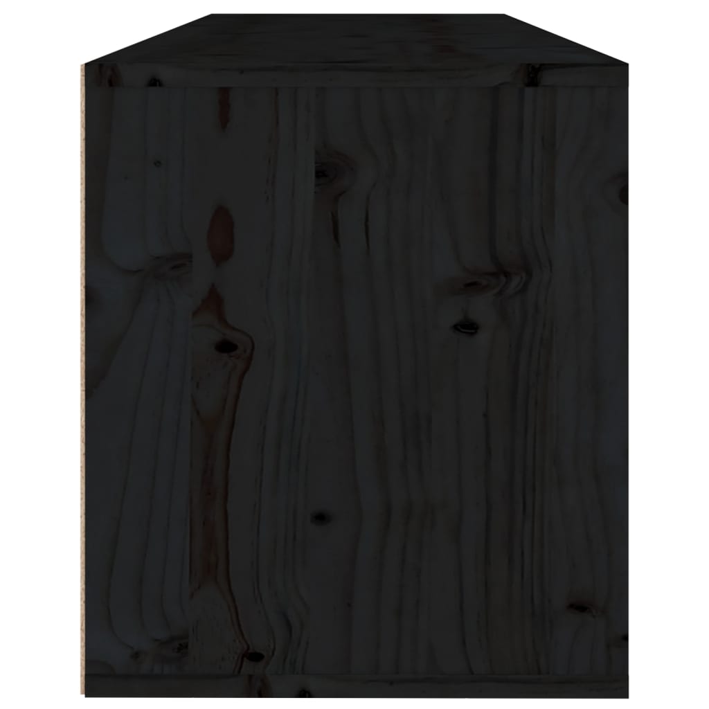 Éléments muraux 2 pcs 100x30x35 cm bois de pin massif