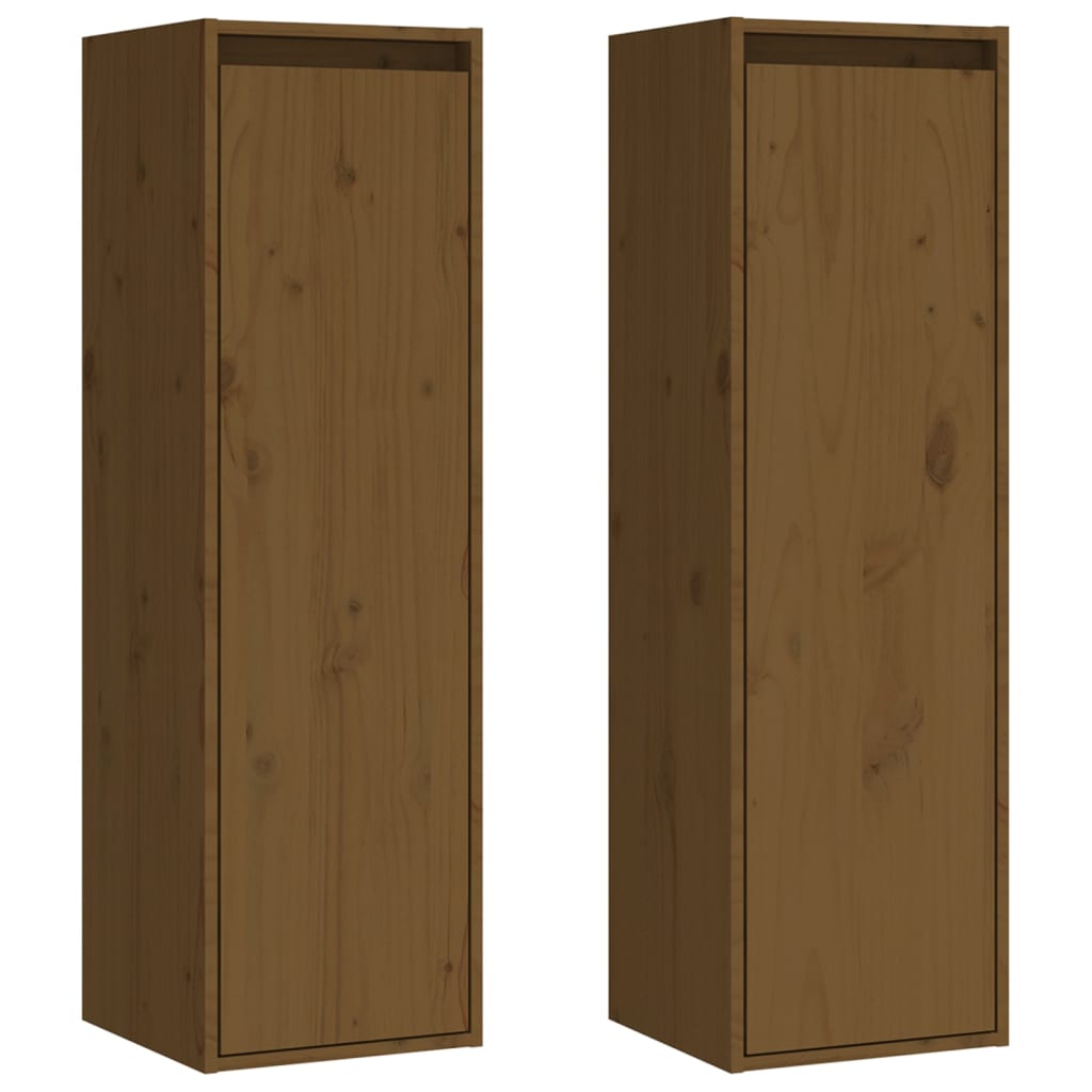 Éléments muraux 2 pcs 30x30x100 cm en bois de pin massif