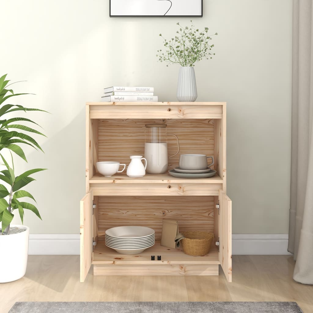 Buffet 60x34x75 cm en bois de pin massif