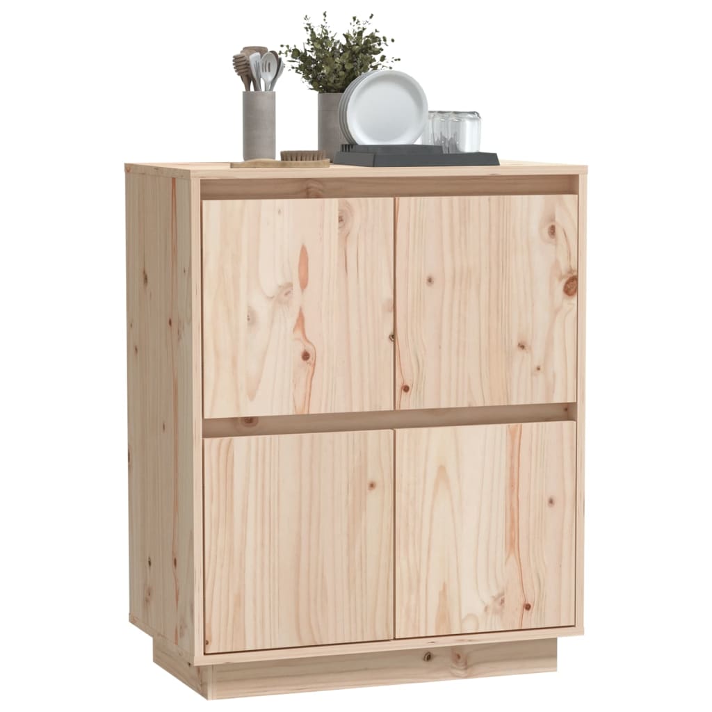 Dressoir 60x34x75 cm massief grenenhout