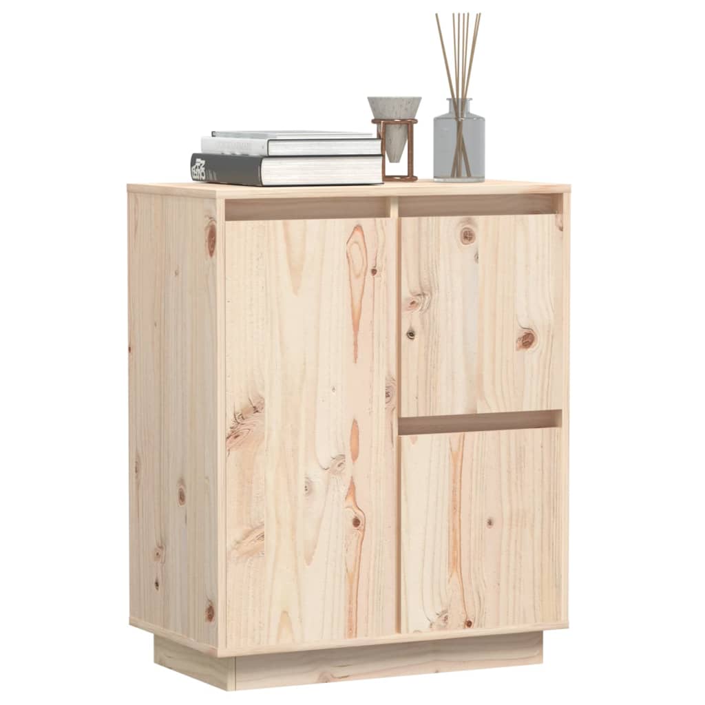 Buffet 60x34x75 cm en bois de pin massif