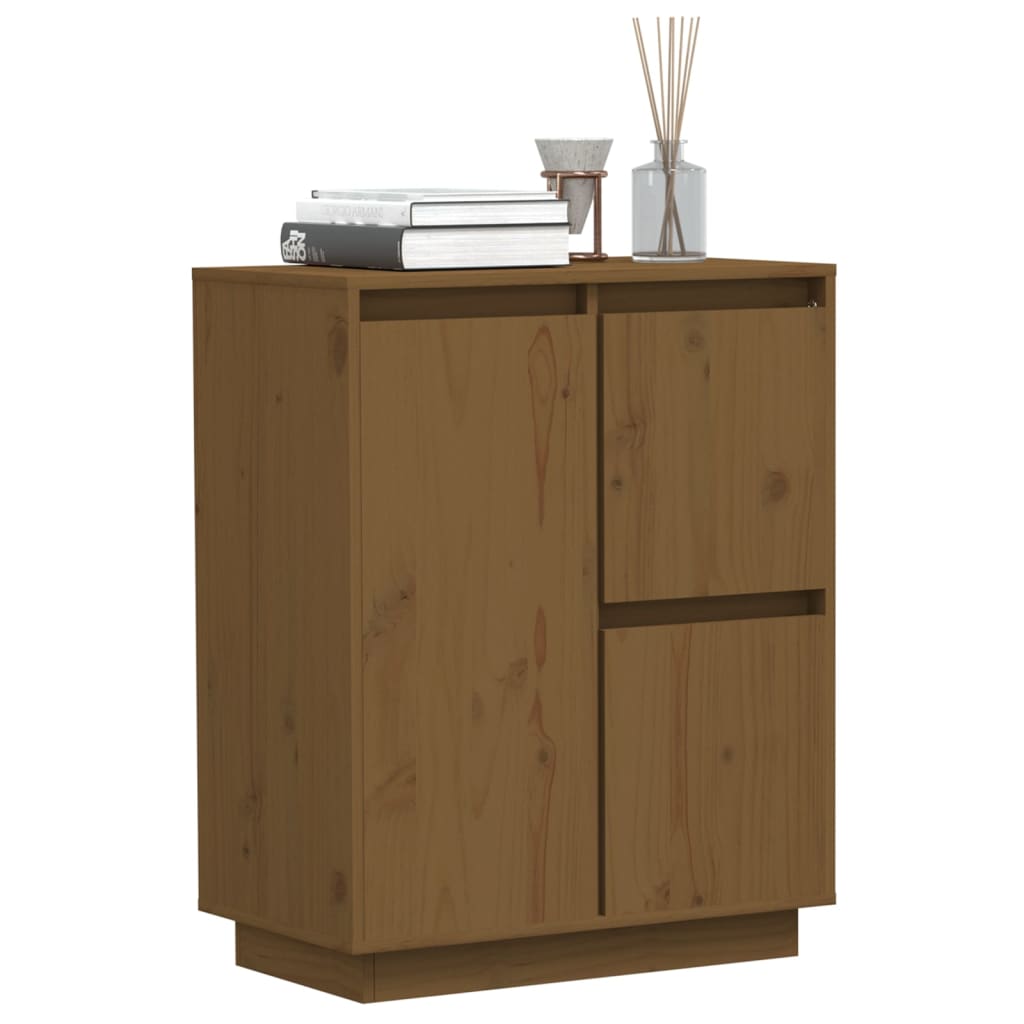 Buffet 60x34x75 cm en bois de pin massif