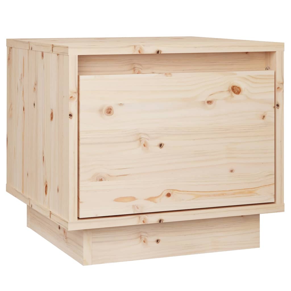 Tables de chevet 2 pcs 35x34x32 cm en bois de pin massif