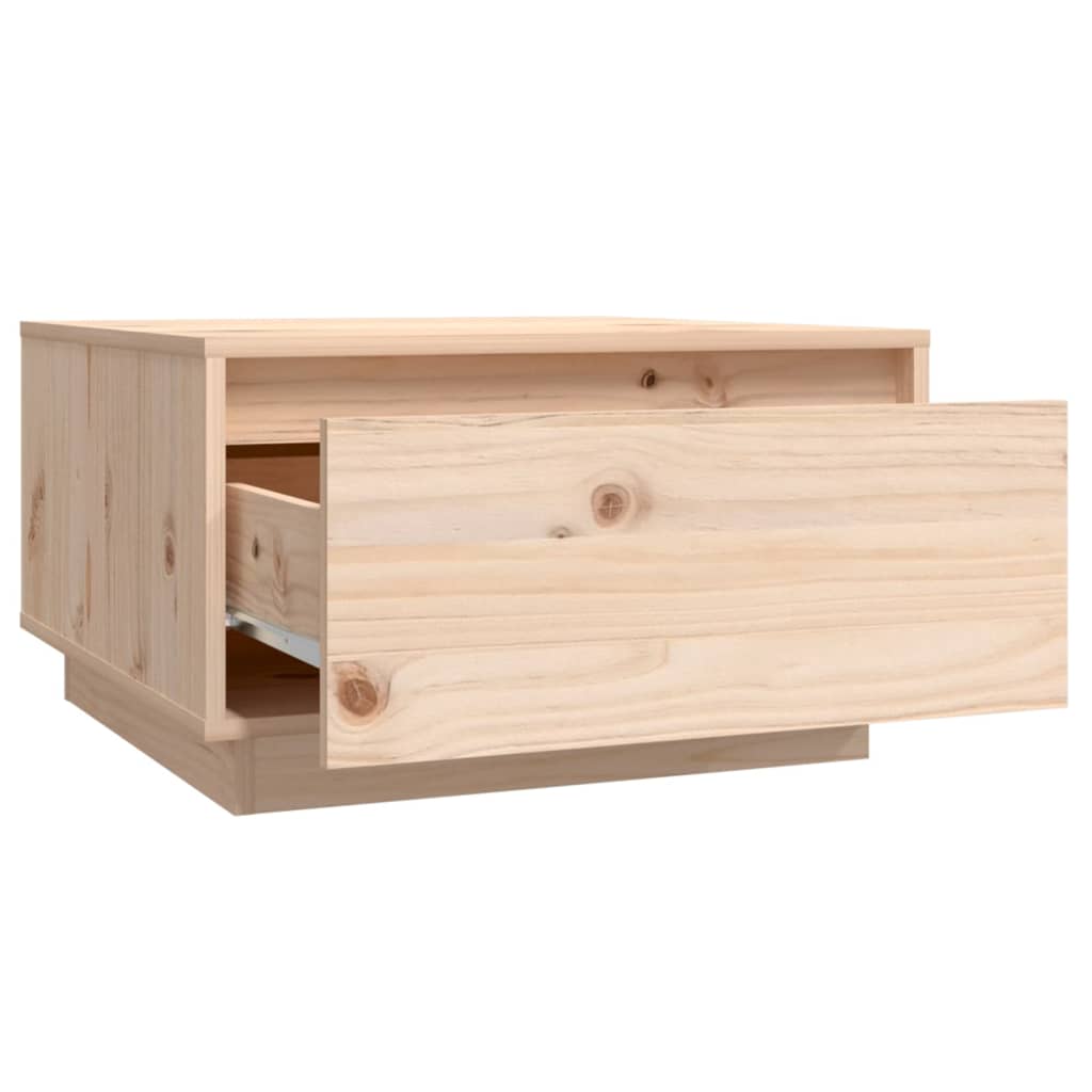 Table basse 55x56x32 cm en bois de pin massif