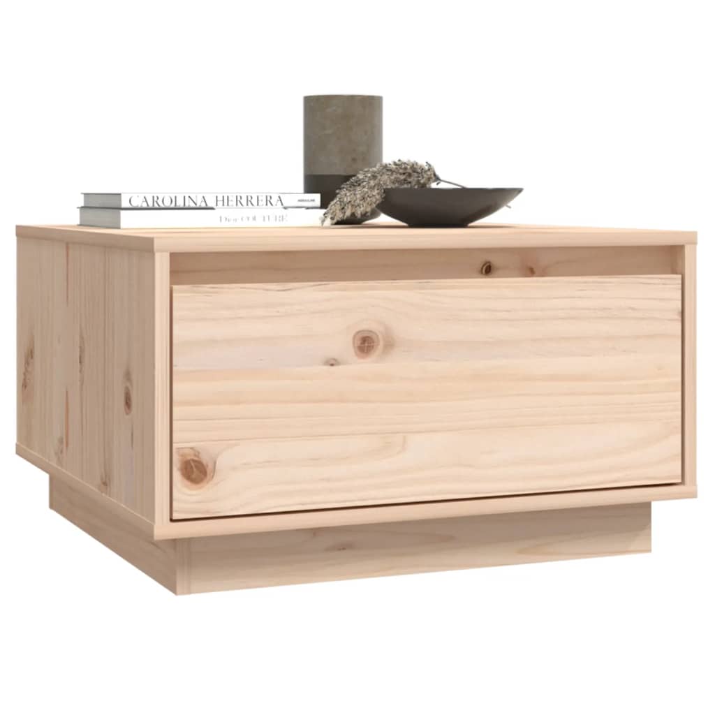 Table basse 55x56x32 cm en bois de pin massif