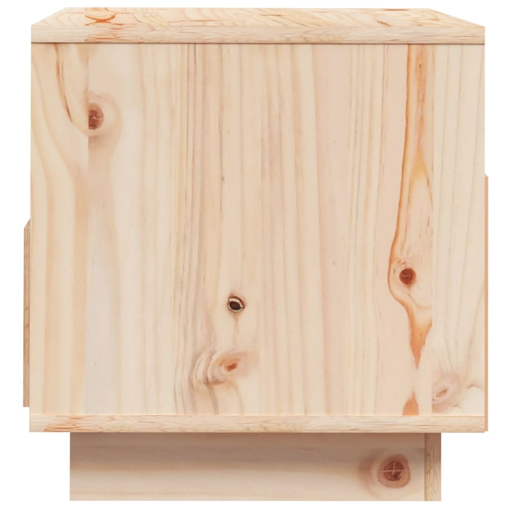 Meuble TV 60x35x37 cm en bois de pin massif