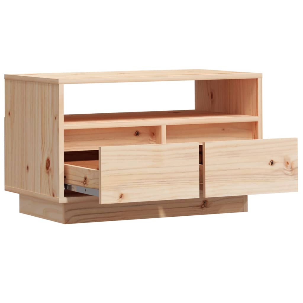 Meuble TV 60x35x37 cm en bois de pin massif