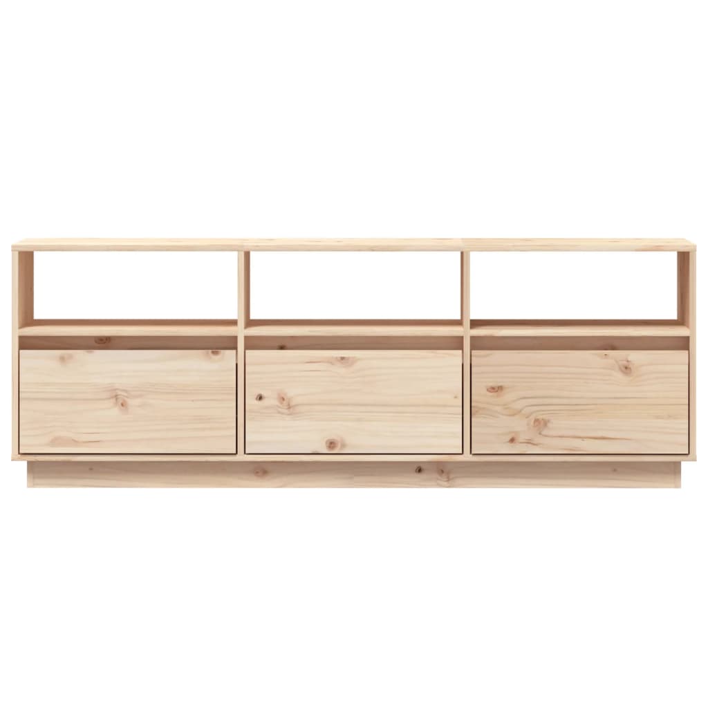 Meuble TV 140x37x50 cm en bois de pin massif