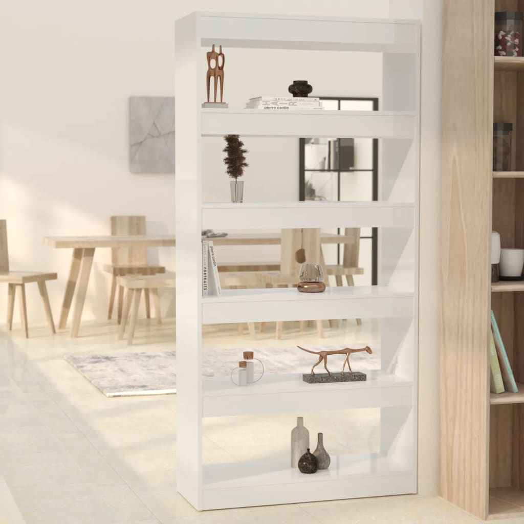 Boekenkast/kamerscherm 80x30x166 cm bewerkt hout