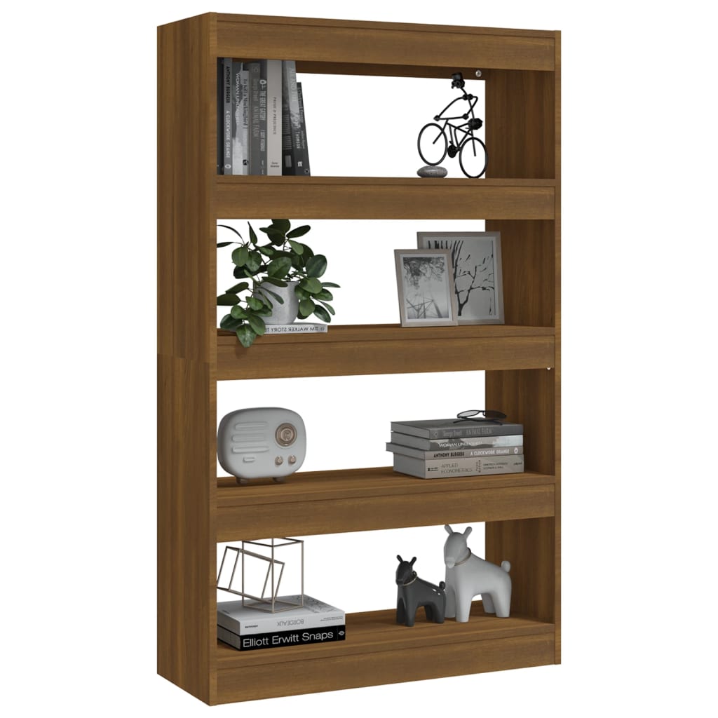 Boekenkast/kamerscherm 80x30x135 cm bewerkt hout