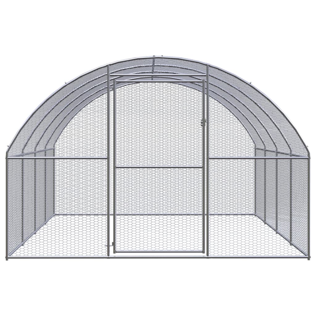 Kippenren 3x2x2 m gegalvaniseerd staal