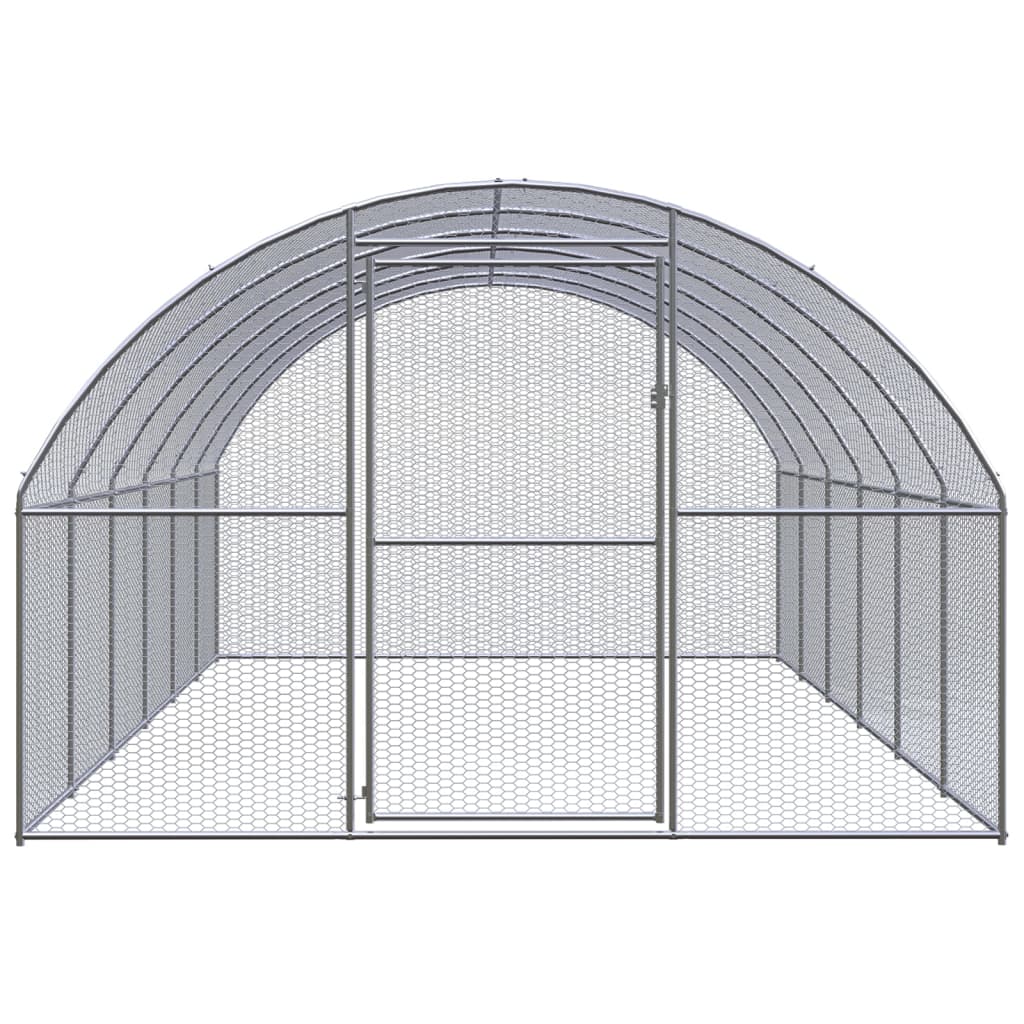 Kippenren 3x2x2 m gegalvaniseerd staal