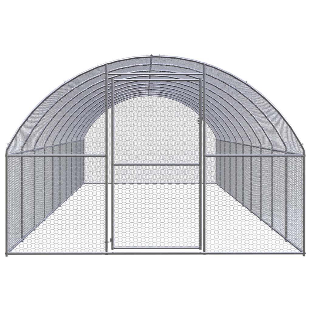 Kippenren 3x2x2 m gegalvaniseerd staal