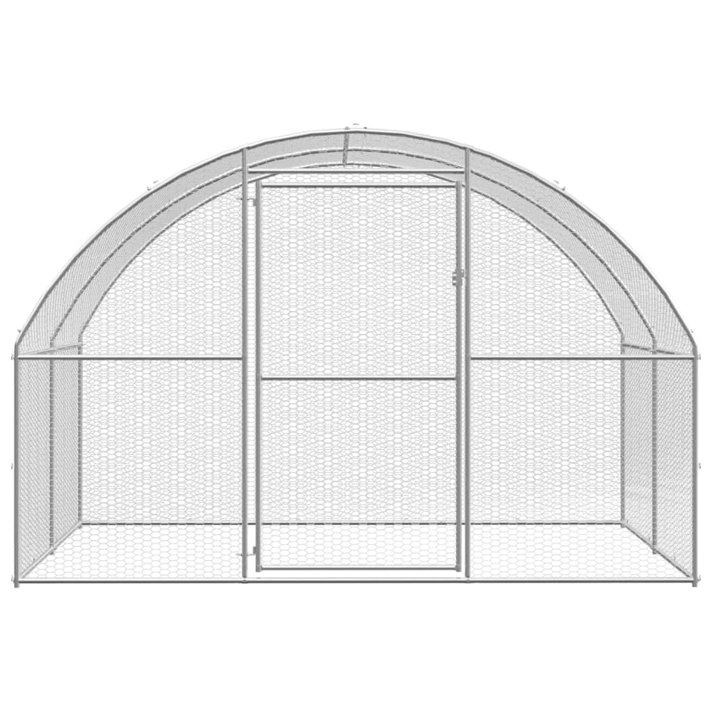 Kippenren 3x12x2 m gegalvaniseerd staal