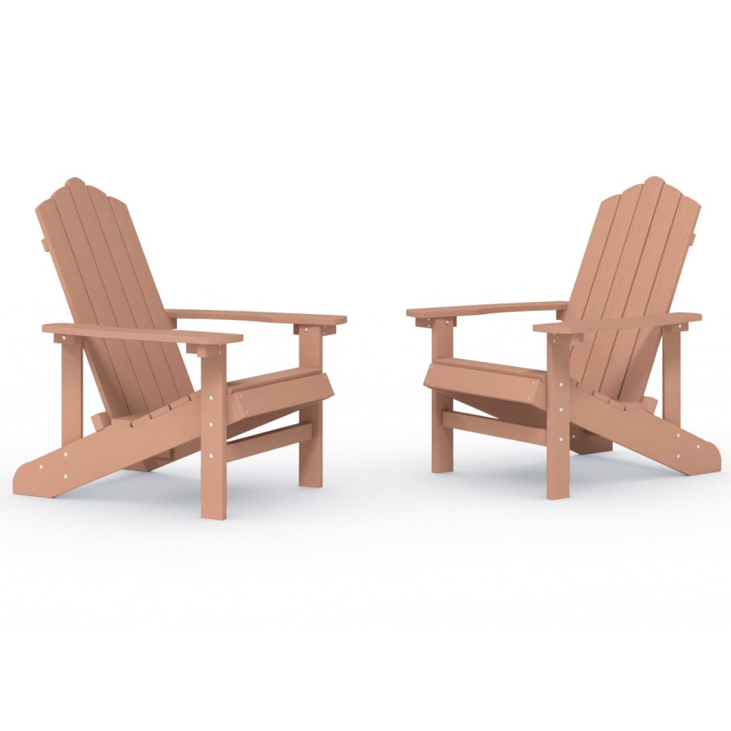 Chaise de jardin Adirondack avec table en PEHD