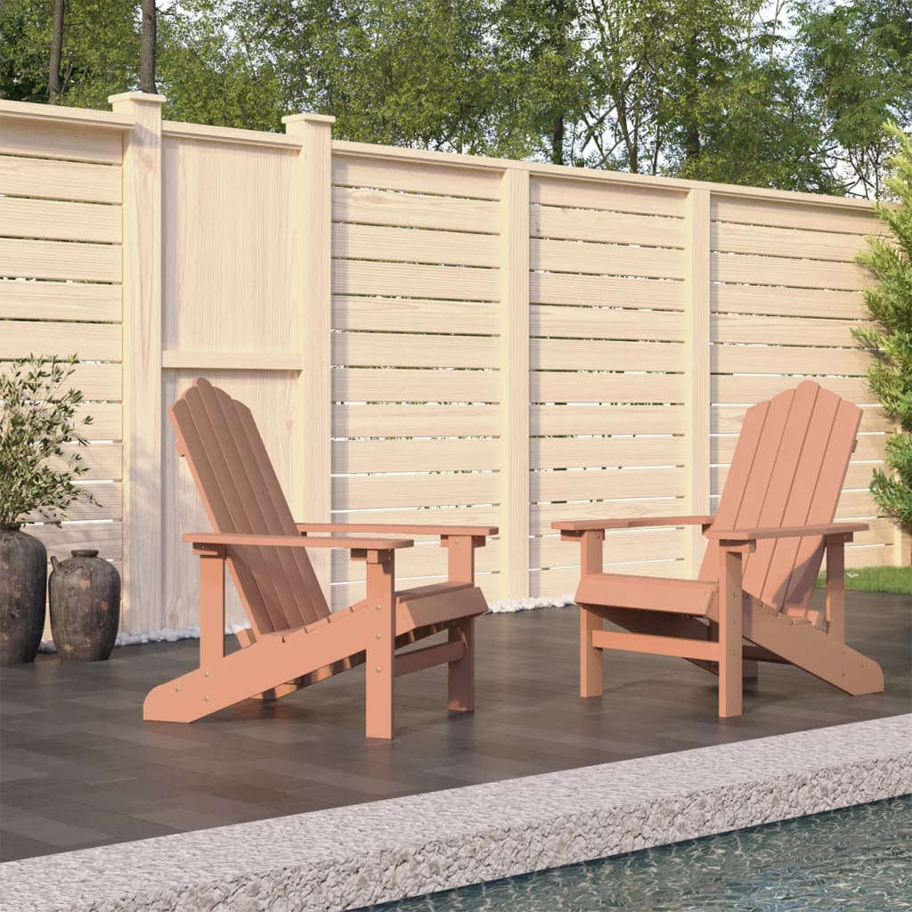 Chaise de jardin Adirondack avec table en PEHD