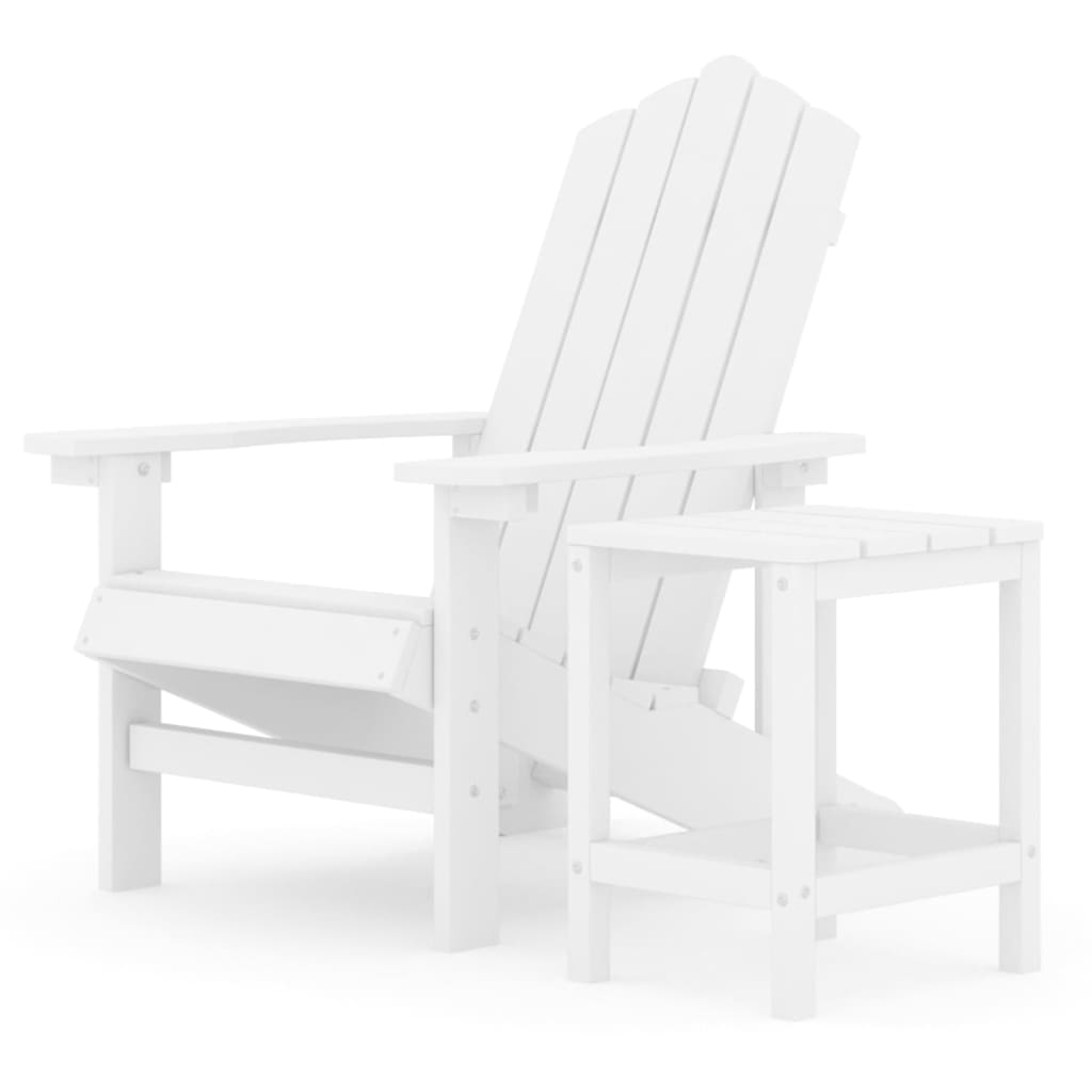 Tuinstoel Adirondack met tafel HDPE