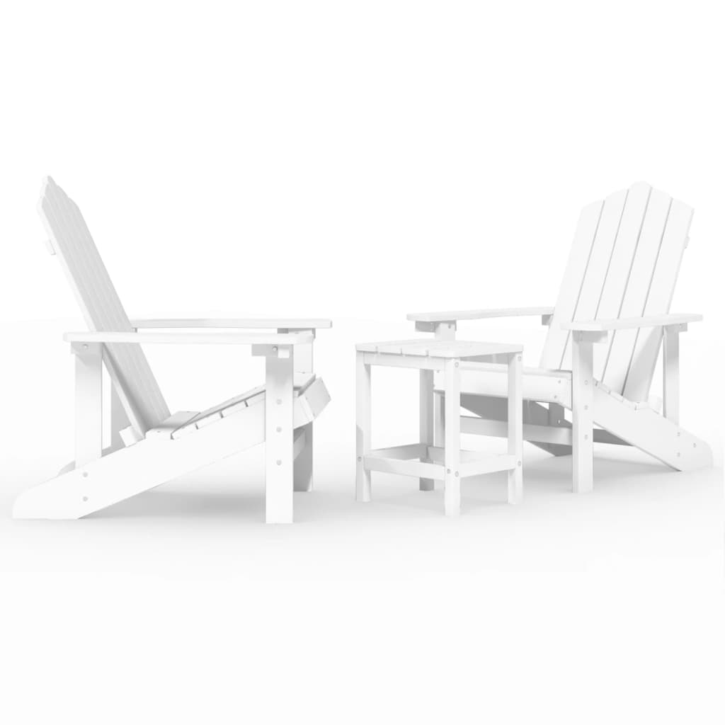 Chaise de jardin Adirondack avec table en PEHD