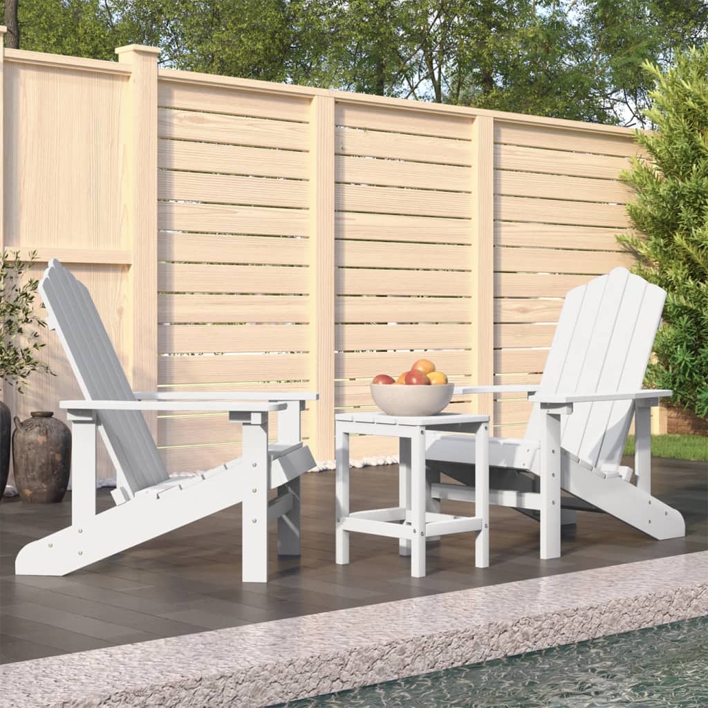 Tuinstoel Adirondack met tafel HDPE