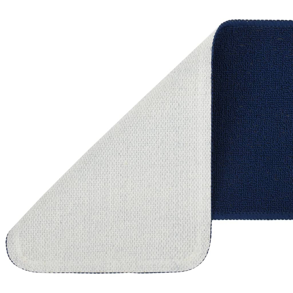 Trapmatten 15 st anti-slip rechthoekig 75x20 cm marineblauw