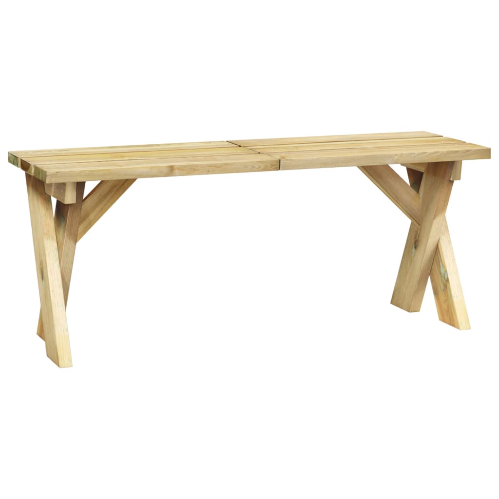 Banc de jardin 220 cm en bois de pin imprégné