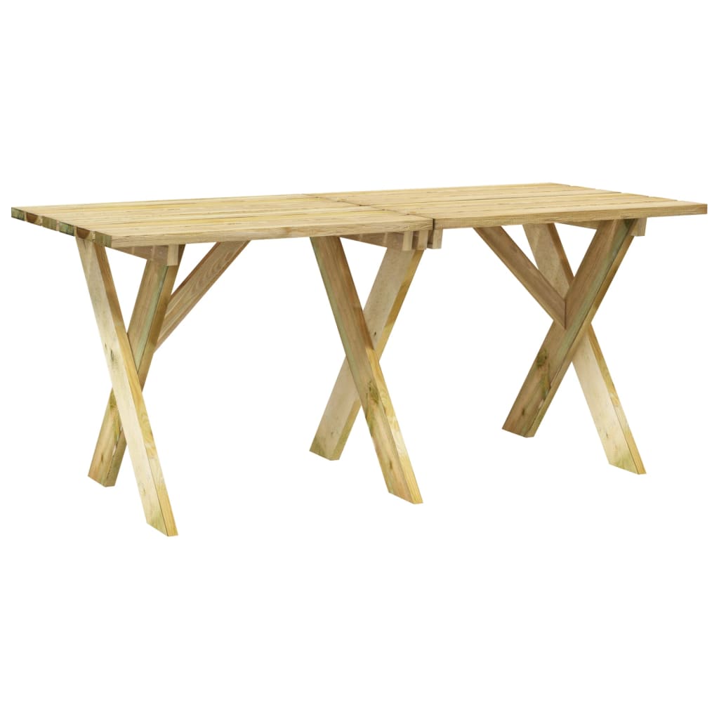 Table de jardin 220x73x70 cm bois de pin imprégné